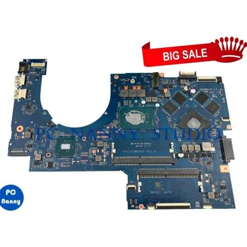 PCNANNY 915550-601 915550-001 for HP 17-AB 17-W laptop motherboard DAG37DMBAD0 4GB i7-7700HQ tested