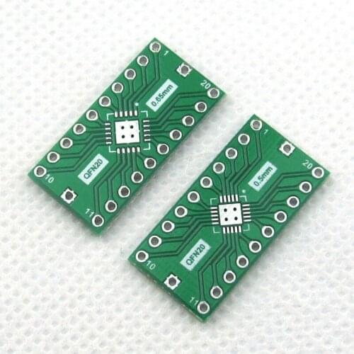 QFN20 to DIP20 pin Adapter LFCSP20socket test experiment board 5*5 4*4 PCB