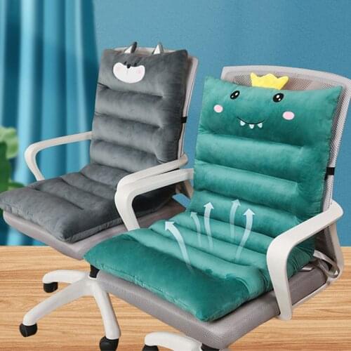 Chair One-piece Cushion For Office Pain Relief Cushion Student Seat Back Cushions Waist Support Mat Chair Backrest Washable