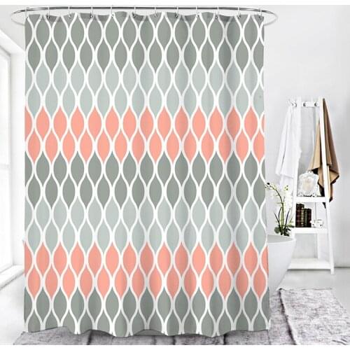Bathroom Shower Curtain Waterproof Thicken Bathing Partition With Hook Mildew Proof PEVA Bath Curtains Bathroom Decorate