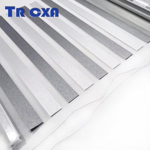 Factory Direct Sale Good Quanlity Two Colours Fabric Blackout and Wateproof Dual Sheer Shades Blinds for Decoration