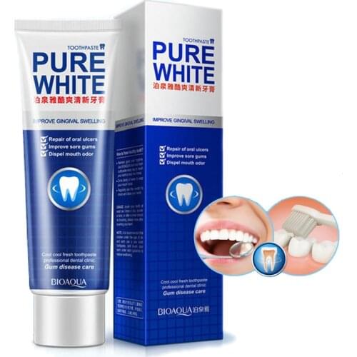 BIOAQUA Mint spearmint toothpaste fresh breath improve sore gums repair of oral ulcers dispel mouth odor oral care