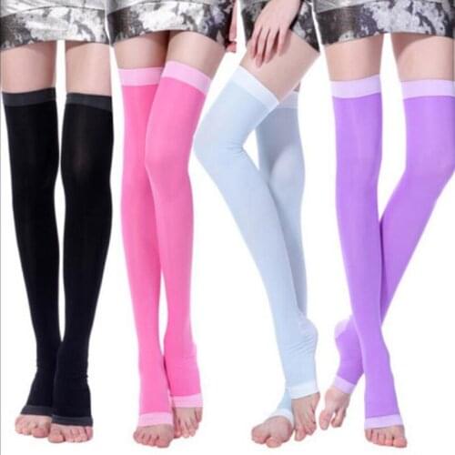 1pair Varicose Veins Compression Burn Fat Thin Super Sleeping Overnight Slimming Stockings Ladys Beauty Leg Slim Legging