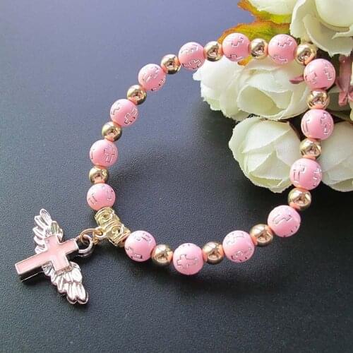 10pcs Baby Shower Baptism Gift Bracelet Christening Favor Return Gift Girl Boy Party Favor Cute Giveaway Souvenir