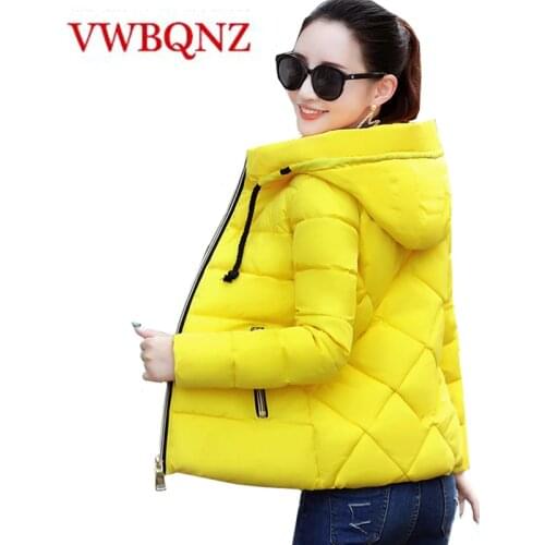 2020 Women winter jacket autumn hooded Coat Female Short Spring Jacket Women Padded cotton Parkas Casual Student Basic Jackets