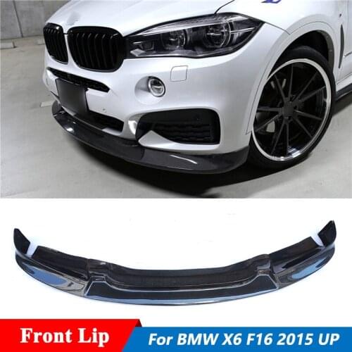 F16 3D Style Carbon Fiber Front Bumper Lip Diffuser Spoiler For BMW X6 M-Sport Car Styling 2015 Up