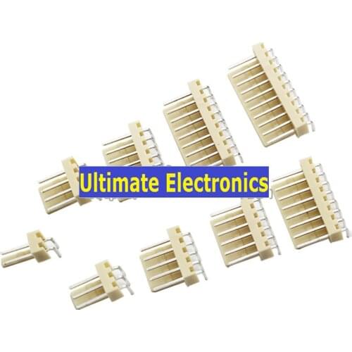 50pcs 2510 KF2510 2.54mm Pitch Right Angle Male Pin Header Connectors KF2510 2AW 3AW 4AW 5AW 6AW 7AW 8AW 9AW 10AW 11AW