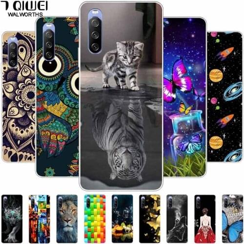 For Sony Xperia 10 III Case 6.0'' Silicone Soft Cartoon Phone Cover Funda for Sony Xperia 1 III / 10 III Cases TPU Coque 10III