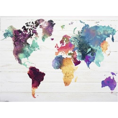 Diy 5d diamond painting full square Cross Stitch World Map Mosaic Sticker Diamond Embroidery abstract Paintings by number L367