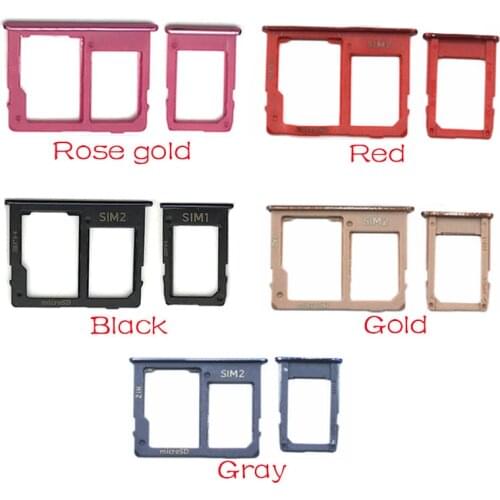 For Samsung Galaxy J6+ J610F J610 J6 Plus/J415 J4+ J415F J4 plus SIM Card Tray Slot Holder Adapter Accessories