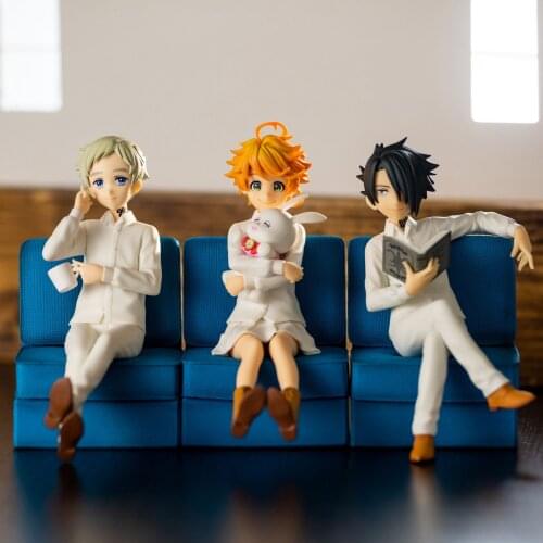Original SEGA PM The Promised Neverland Emma Norman Ray Figure PVC Action Model Grace Field Anime The Promised Neverland Figural