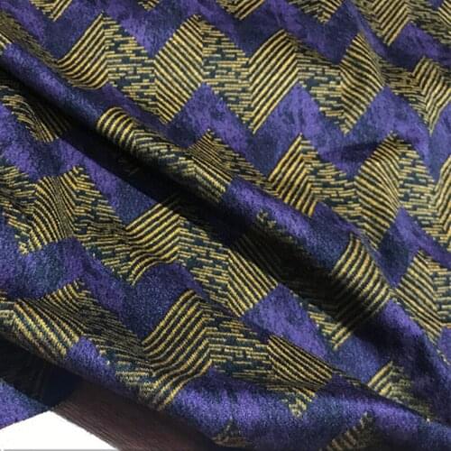 Purple Knitted Wool Jacquard Dress Australian Cashmere Fabric for Dresses Womens Clothing Cloth by Meter Sewing Material