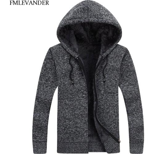 FMLEVANDER Men's Cardigans With Zip
