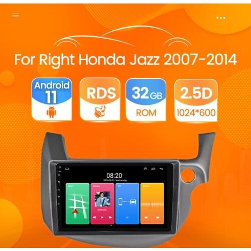 Good News! Android 10.1 Car Multimedia Player GPS for 2007-2014 HONDA FIT JAZZ Right Hand Drive Car Stereo Navigation Headunit