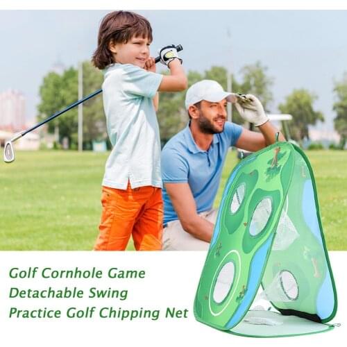 Golf Cornhole Game Golf Chipping Net Set Detachable Swing Practice Golf Chipping Net Indoor Training Dropship Outdoor Target Net