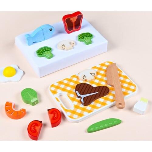Play Food Set Kitchen Early Development Toy Interactive Toys for Toddlers