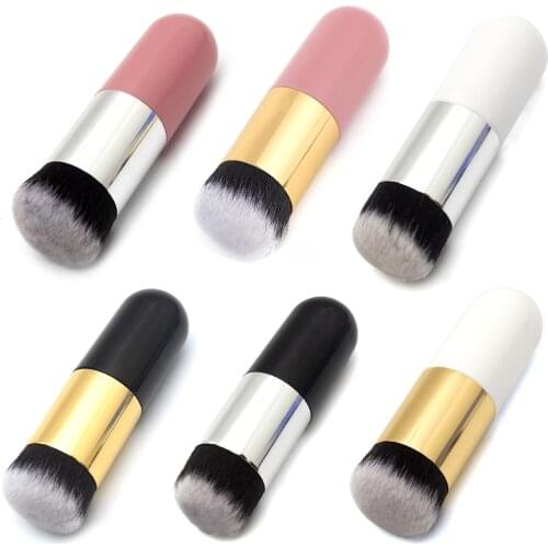 1Pcs Foundation Brush Makeup Brushes Blush Powder Soft Round Head Cute Cream Professional Cosmetics Portable Makeup Tools Brush