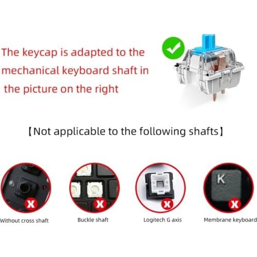 28EA 140 Keys PBT Keycaps Cherry Profile DYE-SUB Keycap For Cherry MX Switch Mechanical Keyboard Milk Theme Keycap