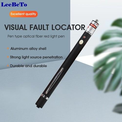 30mw Red Laser Fiber Optic Visual Fault Locator Cable Tester Meter with 2.5mm Universal Connector