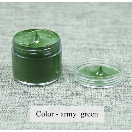 Leather Paint Shoe Cream Coloring in Bag Sofa Car Seat Scratch 30ml Army Green Leather Dye Repair Re