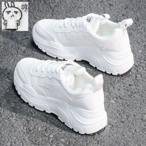 Women Chunky Sneakers Fashion Dad Shoes For Women Spring Autumn White Black Shoes Chunky Sneaker Vulcanize Shoes