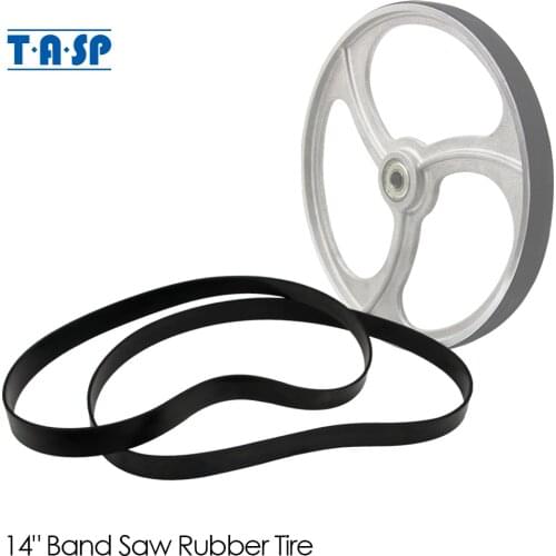 TASP 2pcs 14" Bandsaw Tires Woodworking Band Saw Rubber Band Scroll Wheel Ring Parts for Jet Grizzly Powermatic