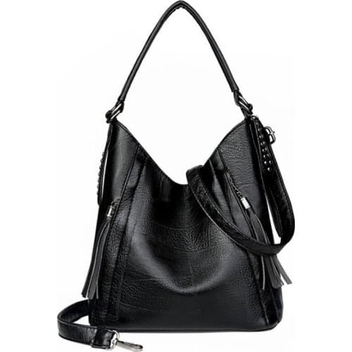 2020 Hot Sale Fashion Brown Women Vintage Fashion Female Shoulder Bag New PU Leather Womens Designer Retro Bag