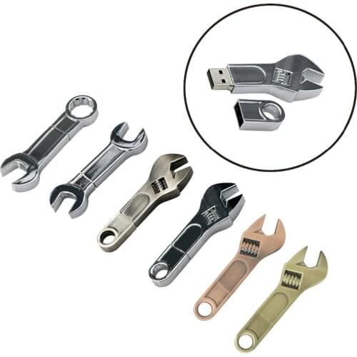 Wrench Tool Metal Pen Drive Usb Flash 4GB 8GB 16GB 32GB Usb Flash Drive Flash Disk Memroy Card Flash Card Memory Usb Thumb Drive