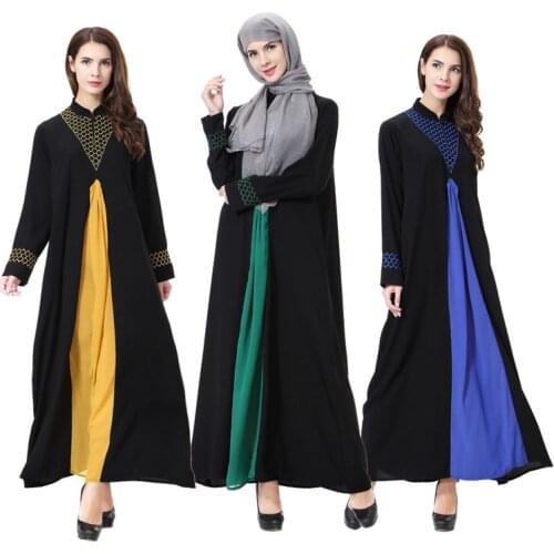 2020 Fashion Muslim dresses Abaya Middle East Turkish kaftan malaysia Cotton Long Robe Gowns Ramadan Dubai Arab Islamic Dress