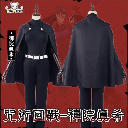 2021 New Jujutsu Kaisen Cosplay Costume Zenin Maki Halloween Party Women Costume Set