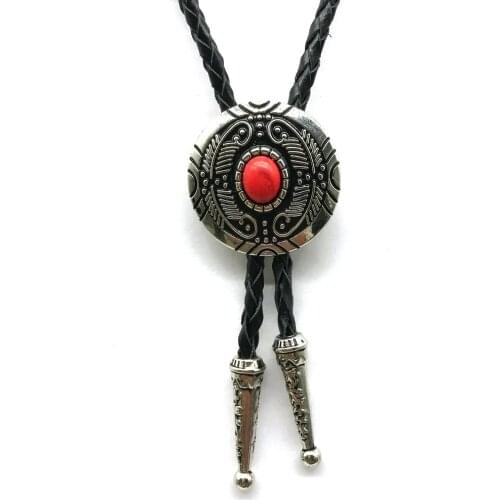 New bolo tie Natural stone patterned mens casual tie and bow tie