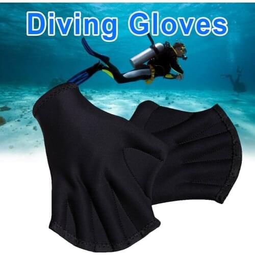 Diving Swimming Surfing Webbed Gloves Neoprene Training Fins Hand Paddle Surfing
