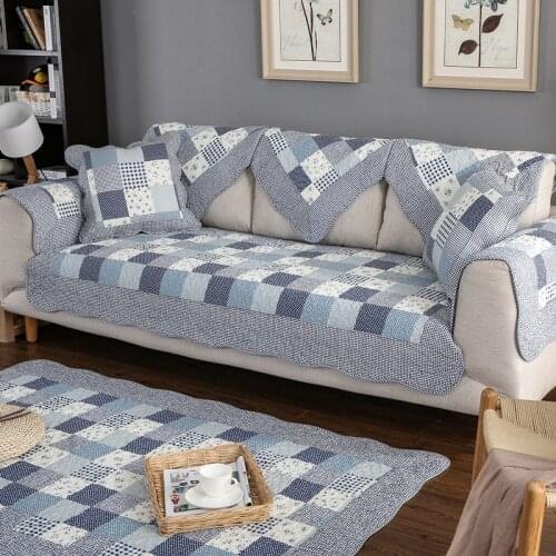 Sectional Sofa Couch Cover Pet Dog Kids Mat Cotton Stretch 1pcs Sofa Covers Furniture Protector Anti-Slip Printed Couches Towel