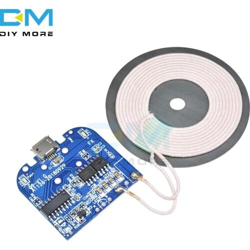 Qi Wireless Charging Standard Receiver Charger Module For Micro USB Mobile Phone Charger Board DC 5V 2A 10W Electronic Diy