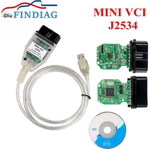 Code Reader MINI VCI FTDI FT232RL Newest V15.00.028 Code Cable OBD Full Chip FTDI FT232RQ SAEJ2534 TIS Techstream OBD Interface