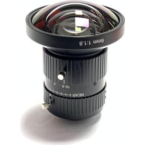 SL-0181 1.1" F1.8 20mp 6mm C mount Industrial machine vision cctv camera lens