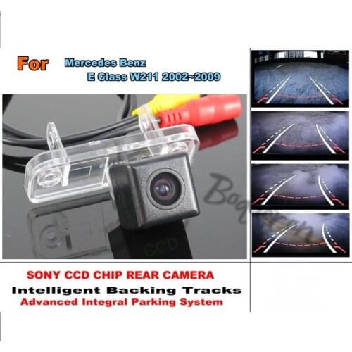 Smart Tracks Chip Camera / For Mercedes Benz E W211 2002~2009 HD CCD Intelligent Dynamic Parking Car Rear View Camera