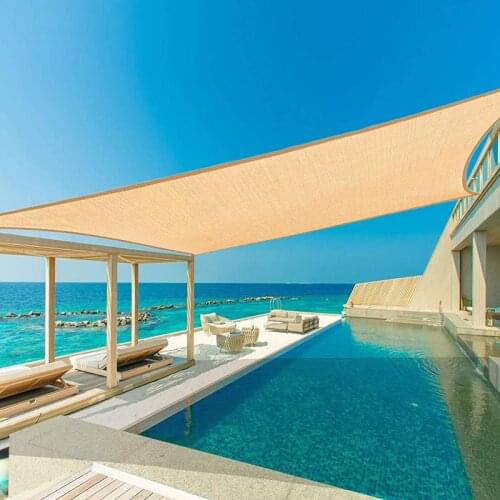 Outdoor Awnings Camping Canopy Tent Garden Sun Shade Screen Durable Moisture Proof Beach Sun Shelter Summer Portable Shade Sail