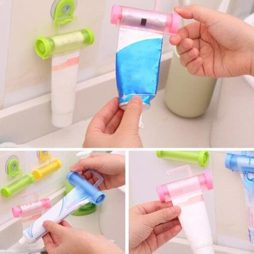 Toothpaste Squeezer Creative Toothpaste Dispenser Tube Wall-mounted Tooth Paste Squeezer With Suction Cup Bathroom Accessories