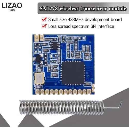 WAVGAT RF LoRa module SX1278 chip PM1280 Long-Distance communication Receiver and Transmitter SPI LORA IOT+2pcs 433MHz antenna