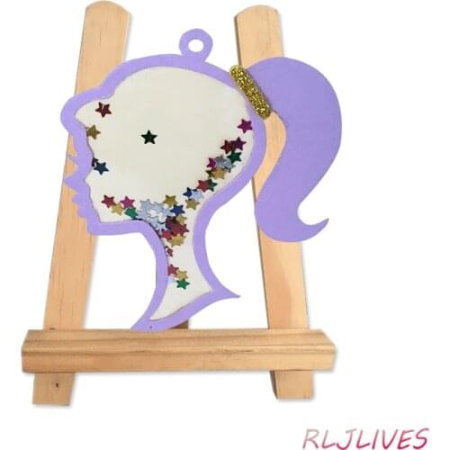 Lady face Shaker Metal Cutting Dies Stencils for DIY Scrapbooking Stamp/photo album Decorative Embossing DIY Paper Cards