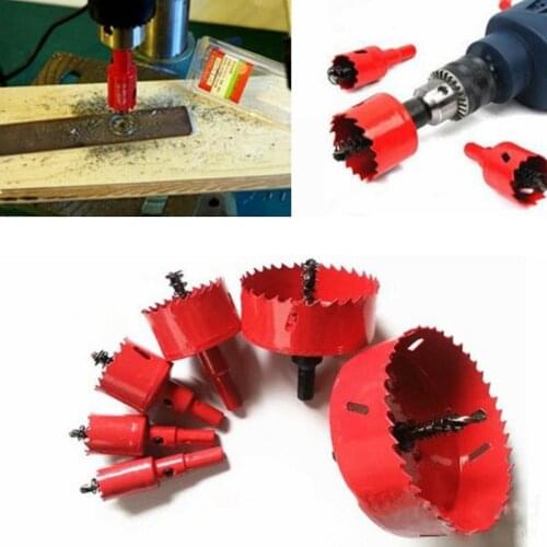 1Pc 15mm-70mm Drill Bit Hole Saw Twist Drill Bits Cutter Power Tool Metal Holes Drilling Kit Carpentry Tools for Wood Steel Iron
