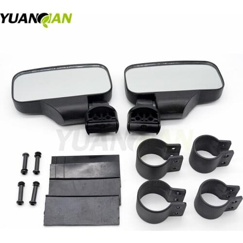 2" Rearview Side View Mirrors For Can Am Maverick Cage for POLARIS RZR XP 4 1000 900 for John Deer For Yamaha Viking honda