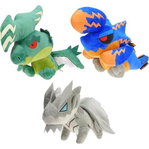 30cm Game Monster Hunter Kushala Daora Dragon Brachydios Dragon Green Khezu Dragon Doll Plush Toys Stuffed Model Gift