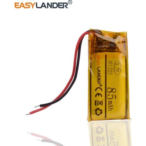 381223 3.7V lithium polymer battery 381224 85mah MP3 MP4 MP5 Bluetooth headset