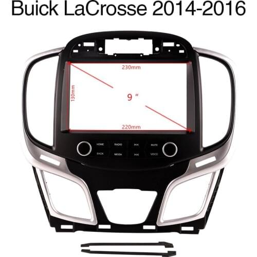 9 Inch Car Radio Player Mounting Dashboard For Buick Lacrosse 2014-2016 Frame Without Cable GPS Navigation Fascia Panel Frame