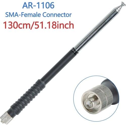 Abbree Telescopic SMA-F Female VHF 136-174MHz Walkie Talkie Antenna For Baofeng UV-5R UV-S9 Plus BF-888S UV82 UV 9R 10R Plus