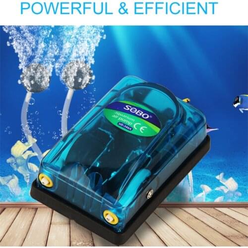 Aquarium Air Pump Air Compressor For Aquarium Silent Quiet Air Control Aquarium Fish Accessories Double/Single Outlet