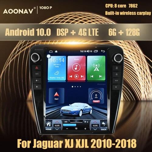 128GB car radio 2din Android 10.0 For Jaguar XJ XJL 2010-2018 car multimedia player Stereo receiver GPS navigator