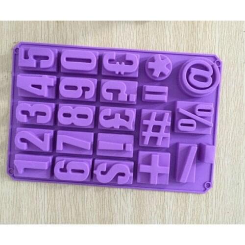 Large Digital Number Decoration Silicone Cement Mold DIY Wall Decorating Numbers Concrete Molds